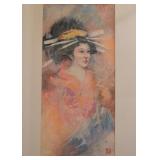 Framed Artwork - Geisha - Signed