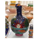 Hand Painted Folk Art Vase