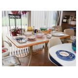 Vintage Dinette Set - Kitchen Table & 4 Swivel Chairs