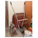 Bench Grinder, Wheelbarrow