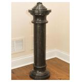 Black Marble Pedestal Display Plant Stand