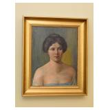 Portrait Painting in Gilt Frame 