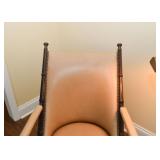 Armchair with Ottoman (Bamboo Motif)