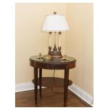 Antique / Vintage Oval Side Table with Drawer