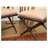 Armchair with Ottoman (Bamboo Motif)