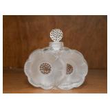 Lalique Crystal Deux Fleurs Perfume Bottle
