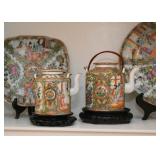Chinese Porcelain Teapots (Famille Rose / Rose Medallion)
