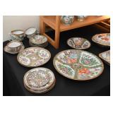 Chinese Porcelain Plates, Platters, Bowls & Teacups (Famille Rose / Rose Medallion)