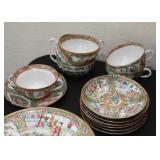 Chinese Porcelain Plates, Platters, Bowls & Teacups (Famille Rose / Rose Medallion)