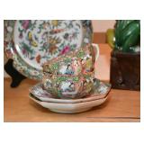 Chinese Porcelain Plates, Platters, Bowls & Teacups (Famille Rose / Rose Medallion)