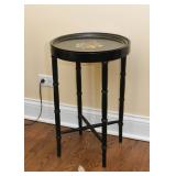 Tole Top Side Table