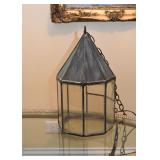 Stained & Leaded Glass Swag Lamp