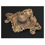 Brass Inkwell