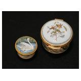 English Porcelain Pill Boxes