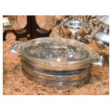 Etched Glass Covered Casserole