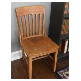 Oak Slatted-Back Chair