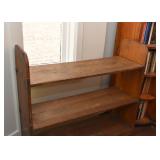 Rolling Wooden Bookshelf Cart 