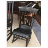 Antique Black Painted Rocking Chair (Smaller Size)