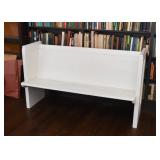 White Painted Church Pew / Bench