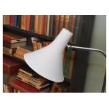 Walter Von Nessen Double Arm Chrome Table Lamp (needs rewiring)