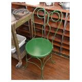 Green Metal Ice Cream Parlor Chairs (there is a pair of these)
