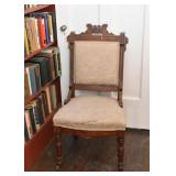 Antique Carved Wood Side Chair