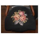 Antique Chair with Needlepoint Seat