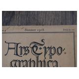 Ars Typographica, 1918 - Frederic W. Goudy, Editor