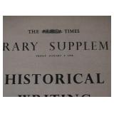 The Times Literary Supplement - Historical Writing, 1956