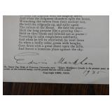Lincoln, The Man of the People - Poem by Edwin Markham, Signed