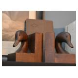 Wooden Duck Bookends