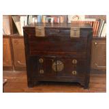 Antique Asian Chest with Brass Hardware