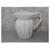 White Pottery Pitcher (Carrots)