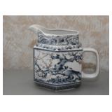 Hand Painted Asian Pottery Pitcher
