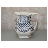 Pottery Pitcher (Blue & White)