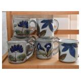 Stoneware Pottery Coffee Mugs