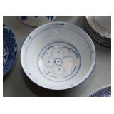 Asian Dinnerware - Soup & Rice Bowls (Blue & White)