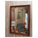 Wood Framed Wall Mirror