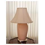 Peach / Pink Ceramic Table Lamp