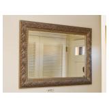 Framed Wall Mirror (Leaves Motif)