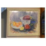 Framed Artwork / Watercolor Painting - Still Life
