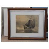 Framed Artwork (Sailing Ship)