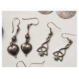 Jewelry - Earrings (some sterling, Mexican silver & costume)