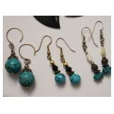 Jewelry - Earrings (some sterling, Mexican silver & costume)