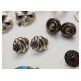 Jewelry - Earrings (some sterling, Mexican silver & costume)