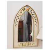 Hand Painted Framed Wall Mirror 