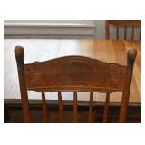 Set of 4 Vintage Wood Dining Chairs