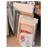 Art Supplies, Canvas, Frames