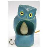 Van Briggle Owl Boudoir Lamp