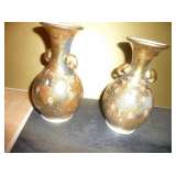 Antique Japanese Satsuma Vase Pair